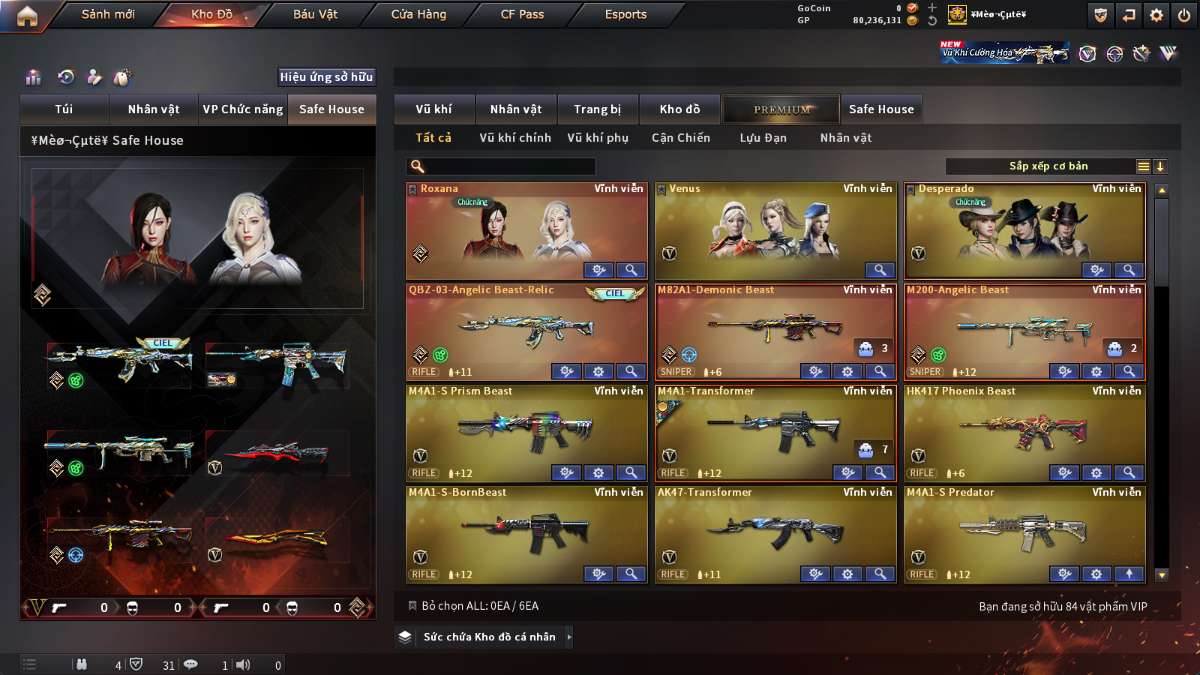 shop acc cf uy tin gia re